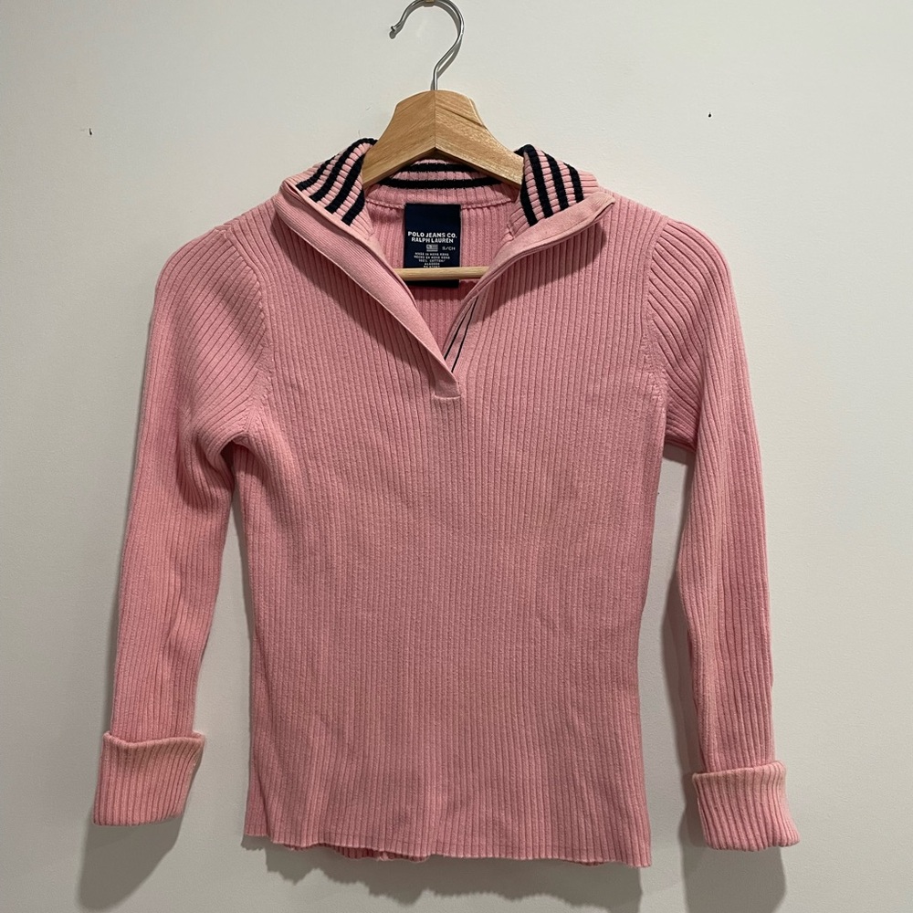 Polo Ralph Lauren Half-Zip Sweater Pink